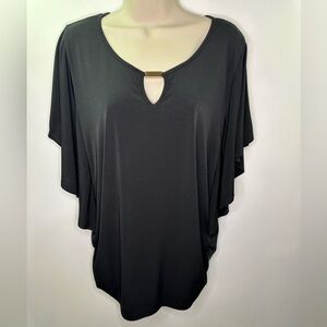 Espresso black women’s blouse size large